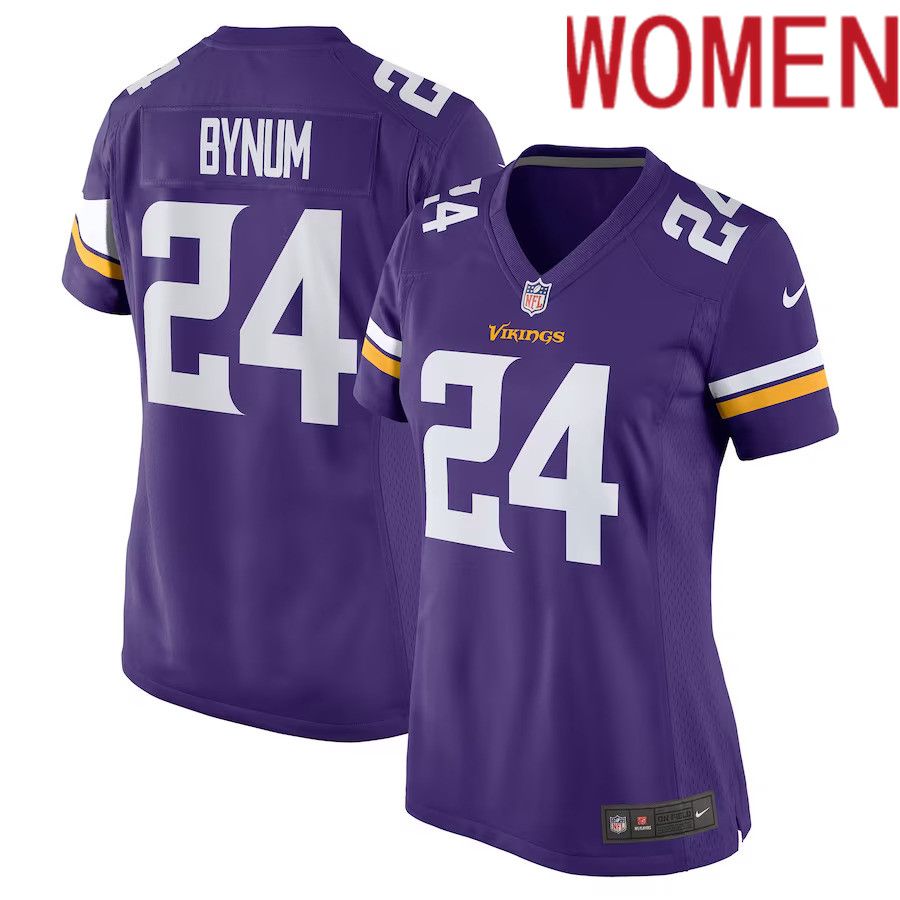 Women Minnesota Vikings #24 Camryn Bynum Nike Purple Player Game NFL Jersey